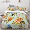 3D HD Print Bedding Set Custom/King/Europe/USA,Duvet Cover Set Queen/King,Quilt/Blanket Cover Set Bedclothes Flower Rose Peony
