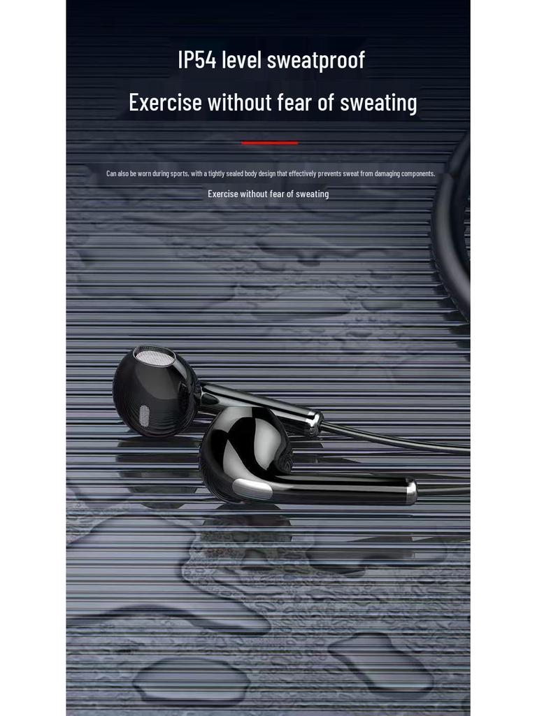 Bluetooth Noise-Cancelling Neckband Earphones - Long Battery Life & Versatile for Gaming & Outdoor Sports