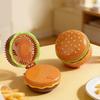Portable Hamburger Shaped Mini Fan With 2 Battery Power For Desktop Or Handheld Use In Home Office Or Outdoor