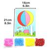 4 Sets Pompoms Painting Set Including Colorful Craft Fluffy Balls & Printed Paper DIY Decoration Birthday Gift Prize YMY
