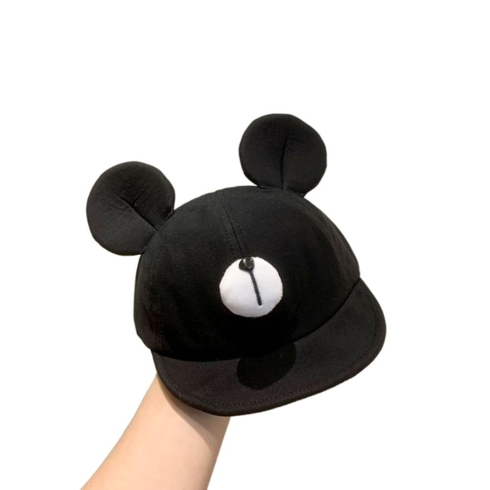 

Cartoon Bear Baby Peaked Hat Korean Style Infant Sun Hat Cute Baby Baseball Cap Outdoor чёрный