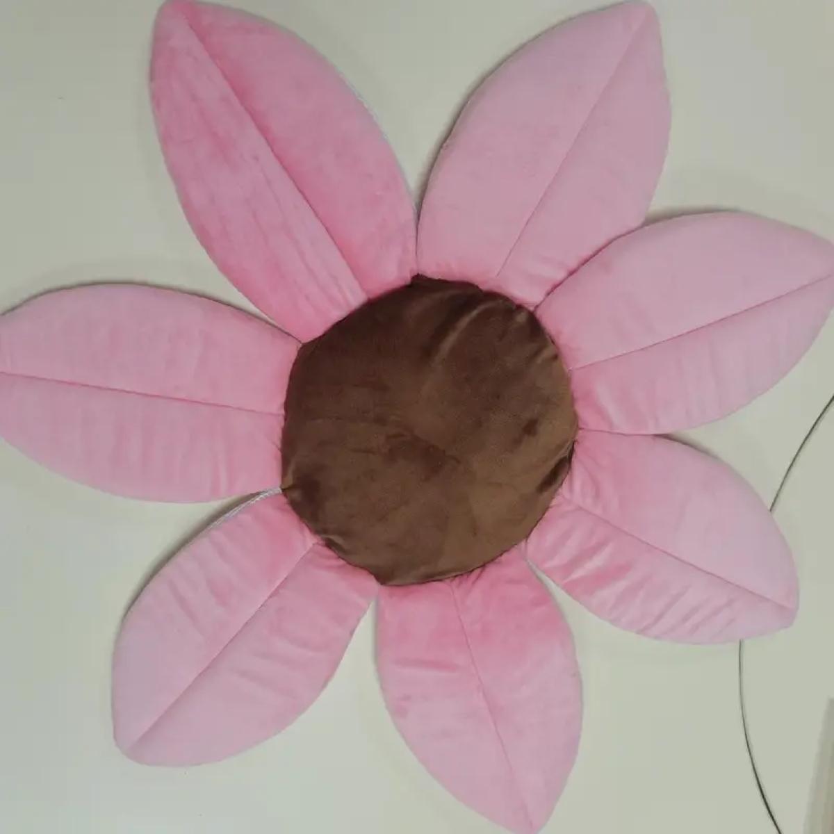 

Baby Bath Mat Newborn Flower Bath Mat Foldable Bath Cushion рожевий