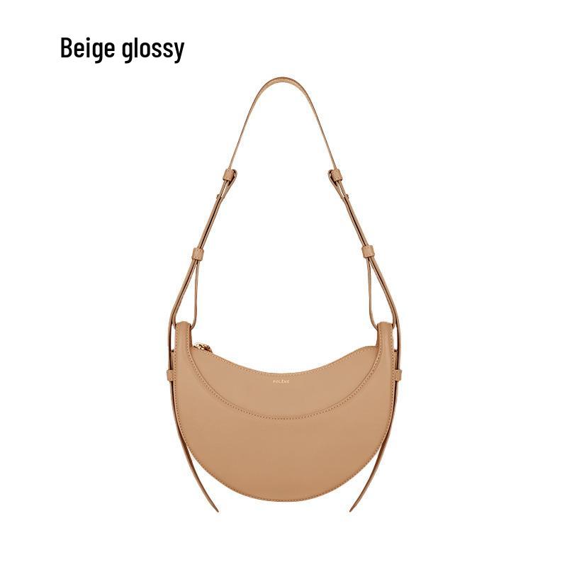 Bolsa de sillín: Diseño Urbano Francés, Cuero Genuino, Bolso de Hombro Único/Bandolera para Mujer