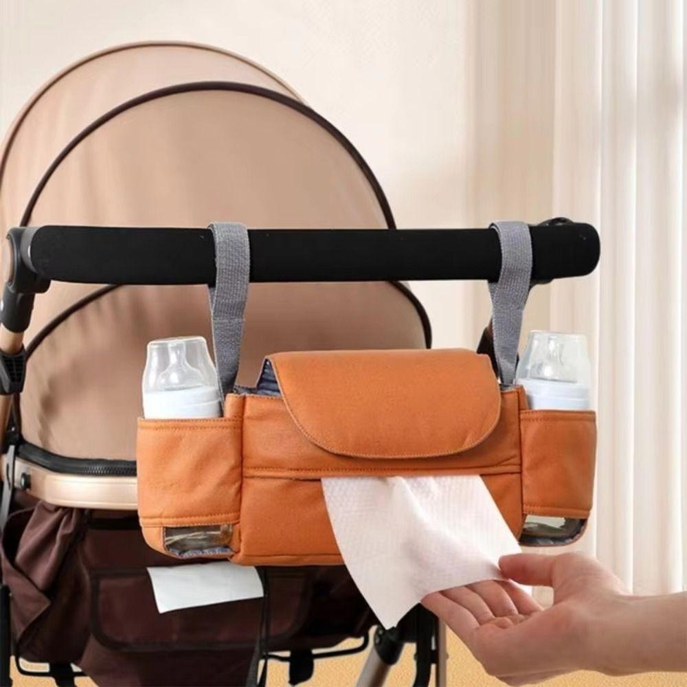 Large Capacity Baby Pram Organizer Multifunctional Stroller Cup Holder  Travel Use