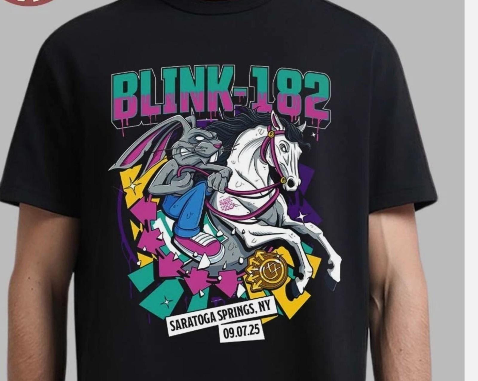 Blink 182 Saratoga Springs New York 2026 Missionary Impossible Tour 09.07 Shirt M