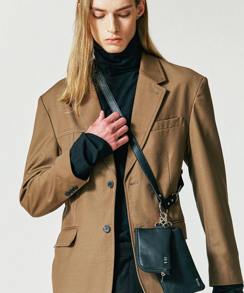 Ssy Half Stitch Blazer Brown