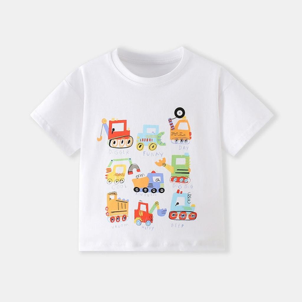 Boys' Summer T-Shirt and Shorts Set Trendy Casual Wear for Kids