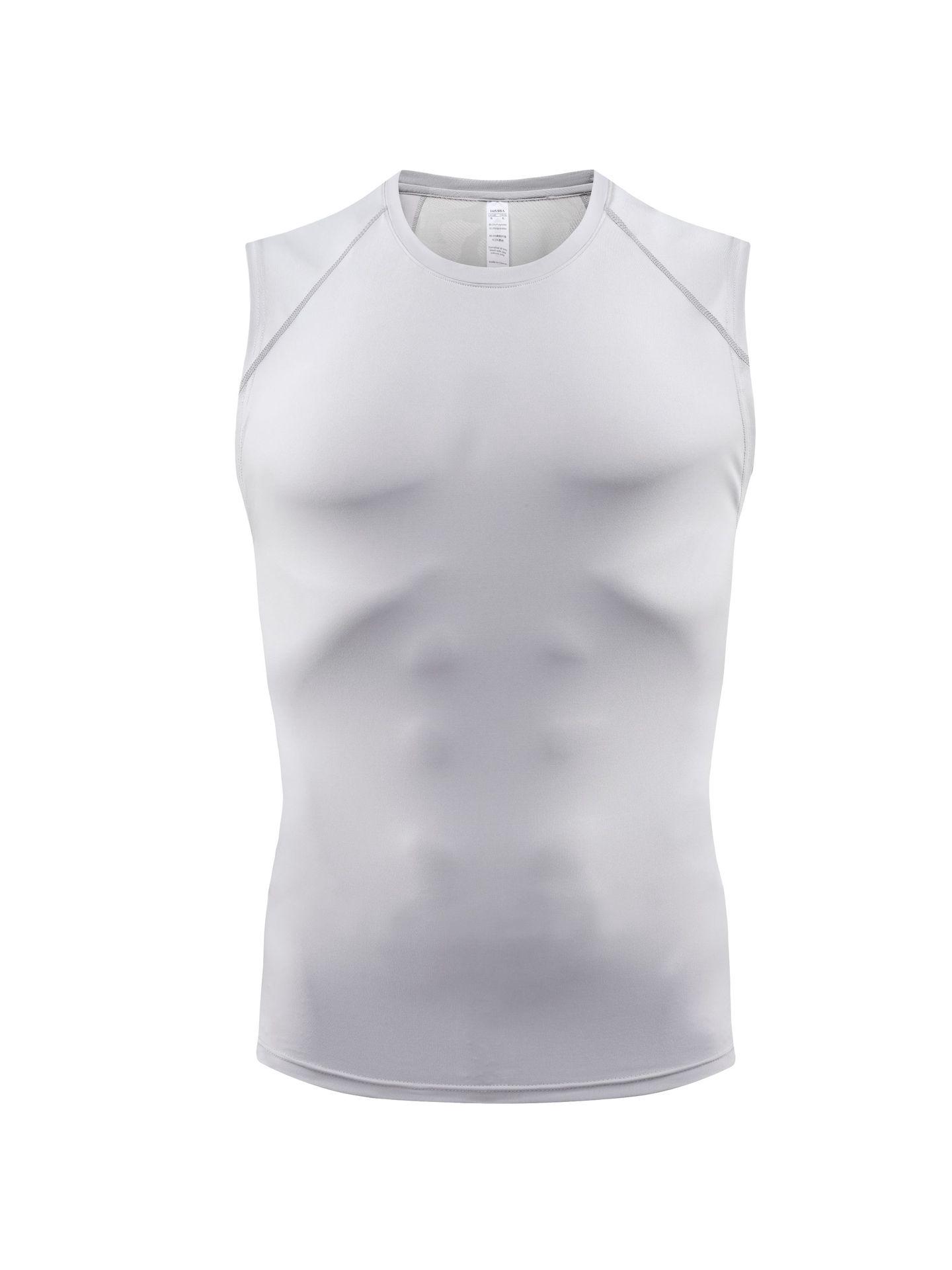 

Мужская крутая дышащая фитнес-майка Medium серый/дым