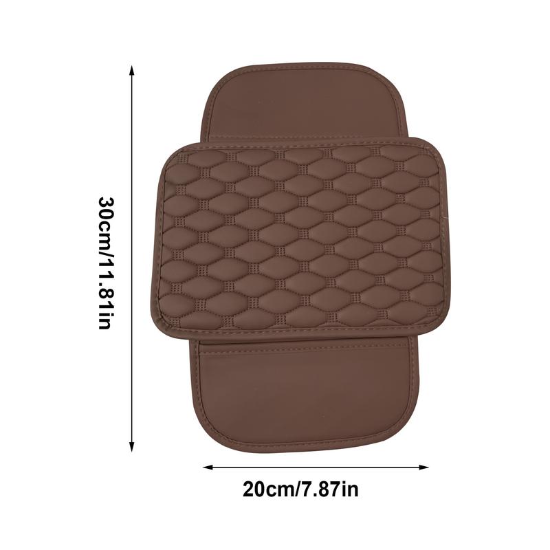 Center Console Armrest Pad Armrest Cushion For Car With Side Pockets Car Interior Accessories Vehicle Armrest Protector For Most