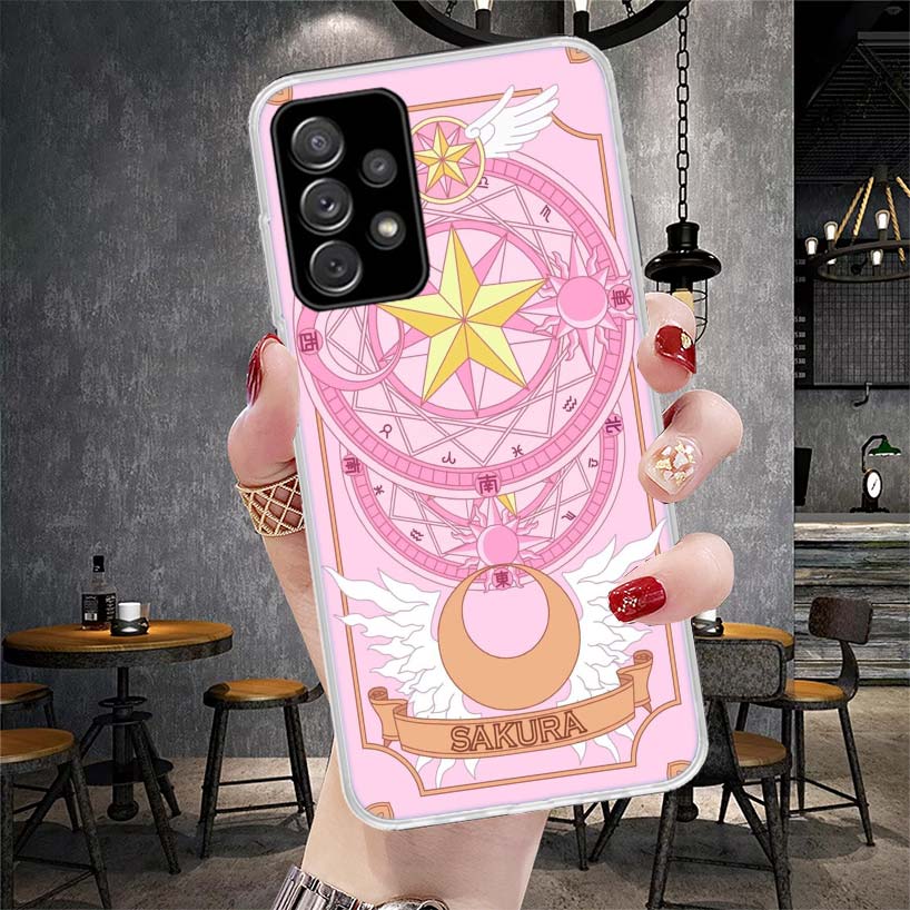 

Чехол для телефона в стиле аниме CardCaptor Sakura для Samsung Galaxy A12 A22 A32 A52 A72 A02S A51 A50S A71 A70 A31 A20S Note 20 Ultra S10 A10S Samsung S10