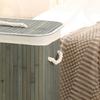 Foldable Laundry Basket Grocery Basket Bamboo Large Capacity Dirty Clothes Storage Bucket for Home