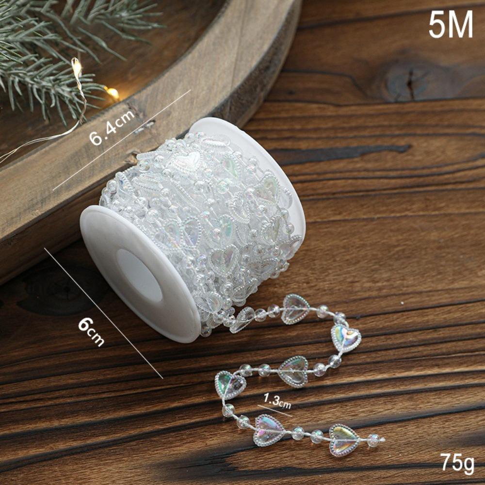 String Bead Xmas Tree Ornaments Transparent Colorful Christmas Scene Decor Props Christmas