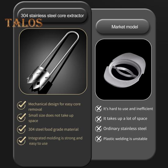 2 Stücke Rote Paprika Entkerner Edelstahl Obst Gemüse Entkerner & Pitter Remover Pfeffer Cutter Deseeder Küchenutensilien