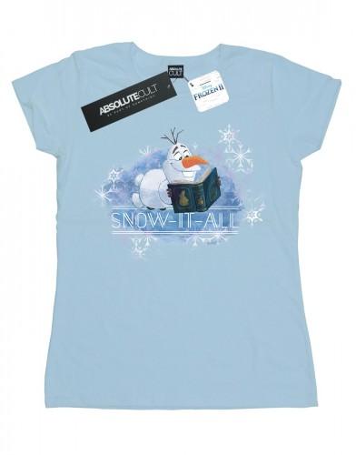 Disney Womens/Ladies Frozen 2 Olaf Snow It All Cotton T-Shirt