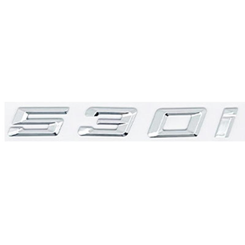Car 3D ABS Trunk Letters Logo Badge Emblem Decal Sticker For BMW 5 series 520i 525i 528i 530i 535i 540i E39 E60 E61 F10 F11 G30