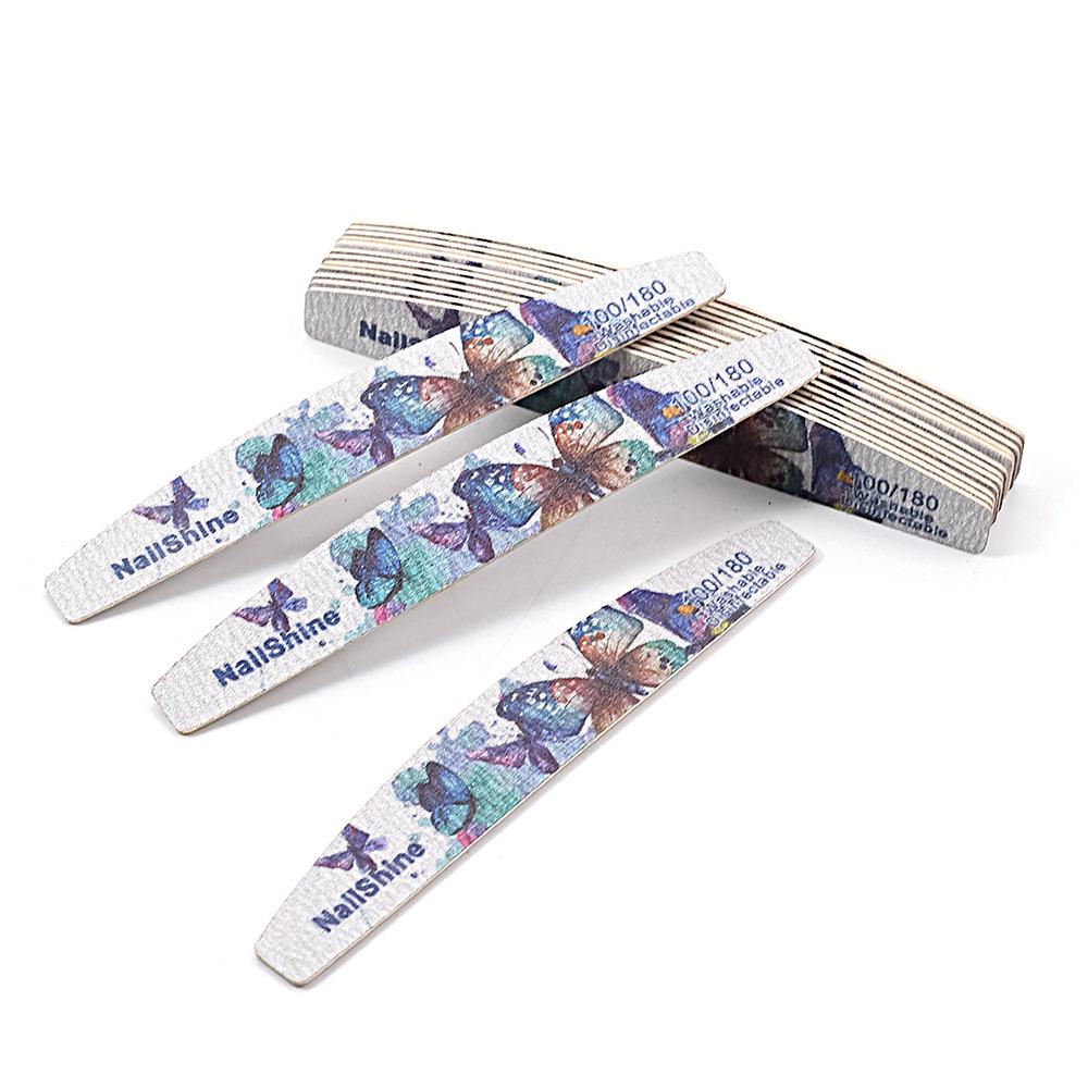 

Многоцветная ультратонкая пилка для шлифовки ногтей «Полумесяц-бабочка» - Двусторонняя формовочная полоска для салона 17.8x2.8x0.19 cm синий