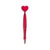 Heart-shaped Plastic Ballpoint Pen - Student Stationery Gift with Customizable Logo