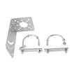 Antennae Mast Pole Mount Adjustable Angle Rustproof Antennae Pole Clamp Holder for Wireless Bridge