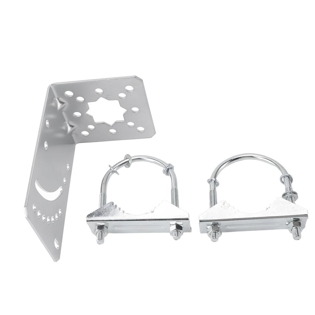 Antennae Mast Pole Mount Adjustable Angle Rustproof Antennae Pole Clamp Holder for Wireless Bridge