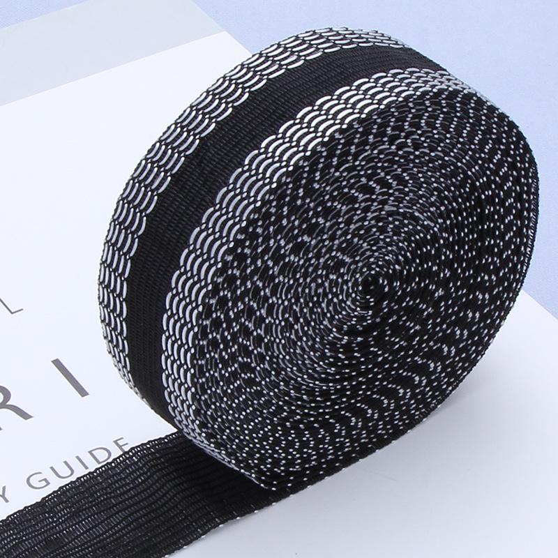 

Бесшовные наклейки для модификации штанины брюк - термоклей, точечное поперечное зеркало - наклейки для штанины C5 2m bag чёрный