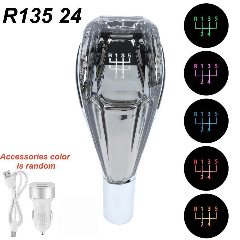 1 Set Universal Modified Lever Handball   Multicolor LED Light Car Gear Shift Knob For Auto Accessories