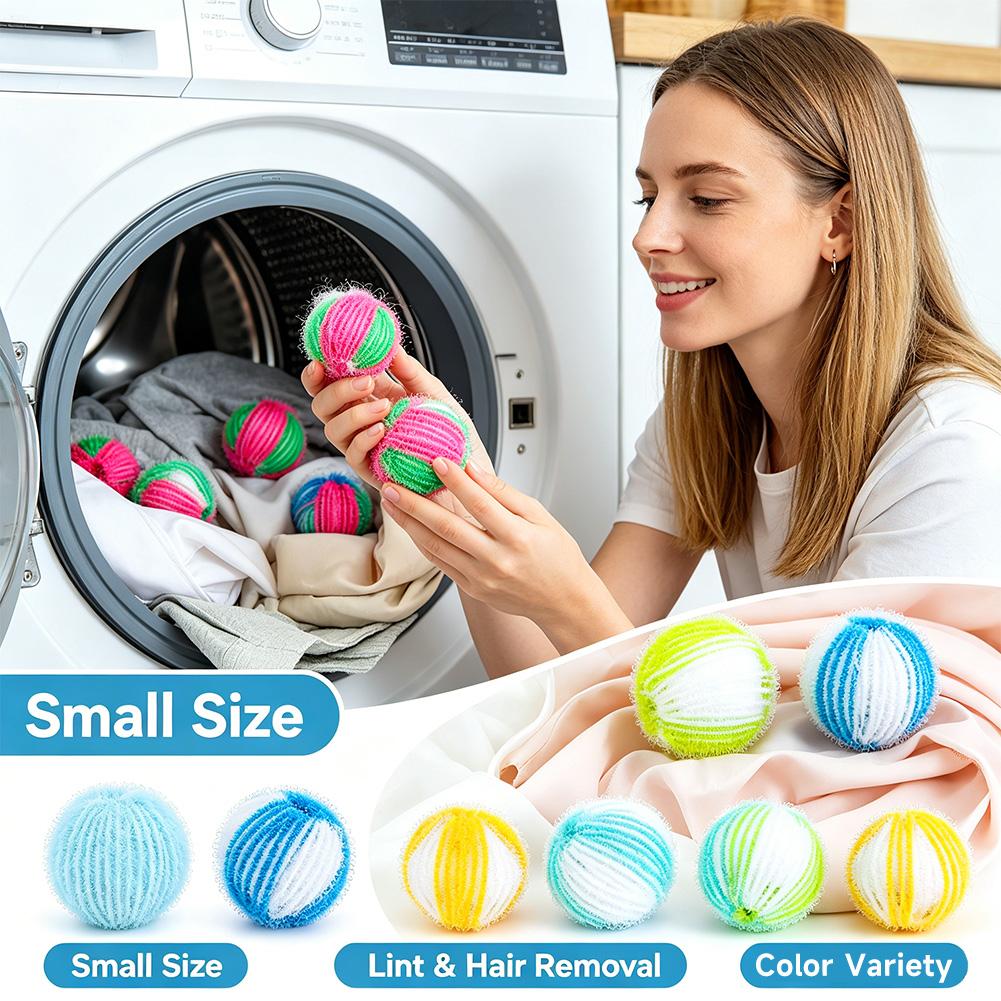 Reusable Laundry Lint Removal Balls Anti-tangle Pet Fur Catcher, Washing Machine Hair Remover Ball Captures Pet Hair and Fluff