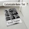 Personalized Crystal Velvet Carpet,BTS Custom Printed Name, Plush Area Rug For Home Indoor Decor