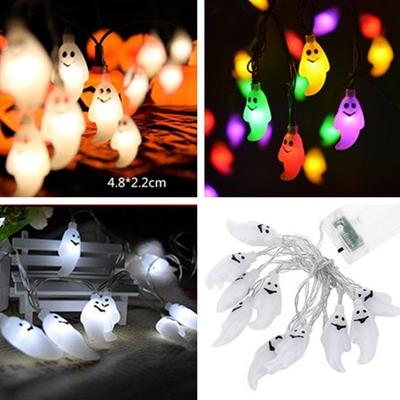 1.5M 10LED Ghost String Lights For Halloween Party Decor Halloween Light White/Mutilple Color