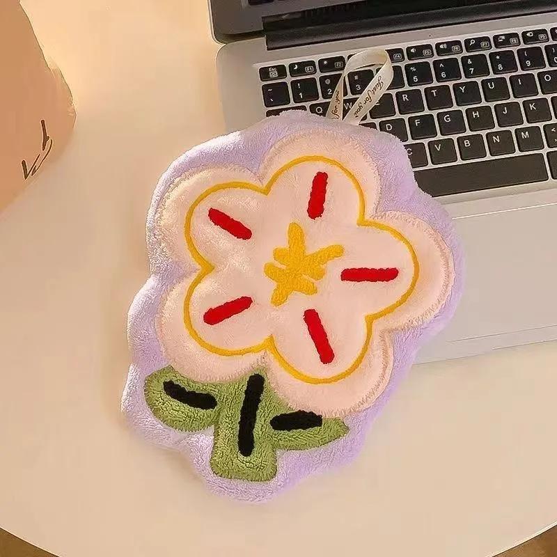 2025 Coral Velvet Flower Flower Towel Hanging Type Absorbent Quick Drying Suitable for Hanging Household, Kitchen Small Towels