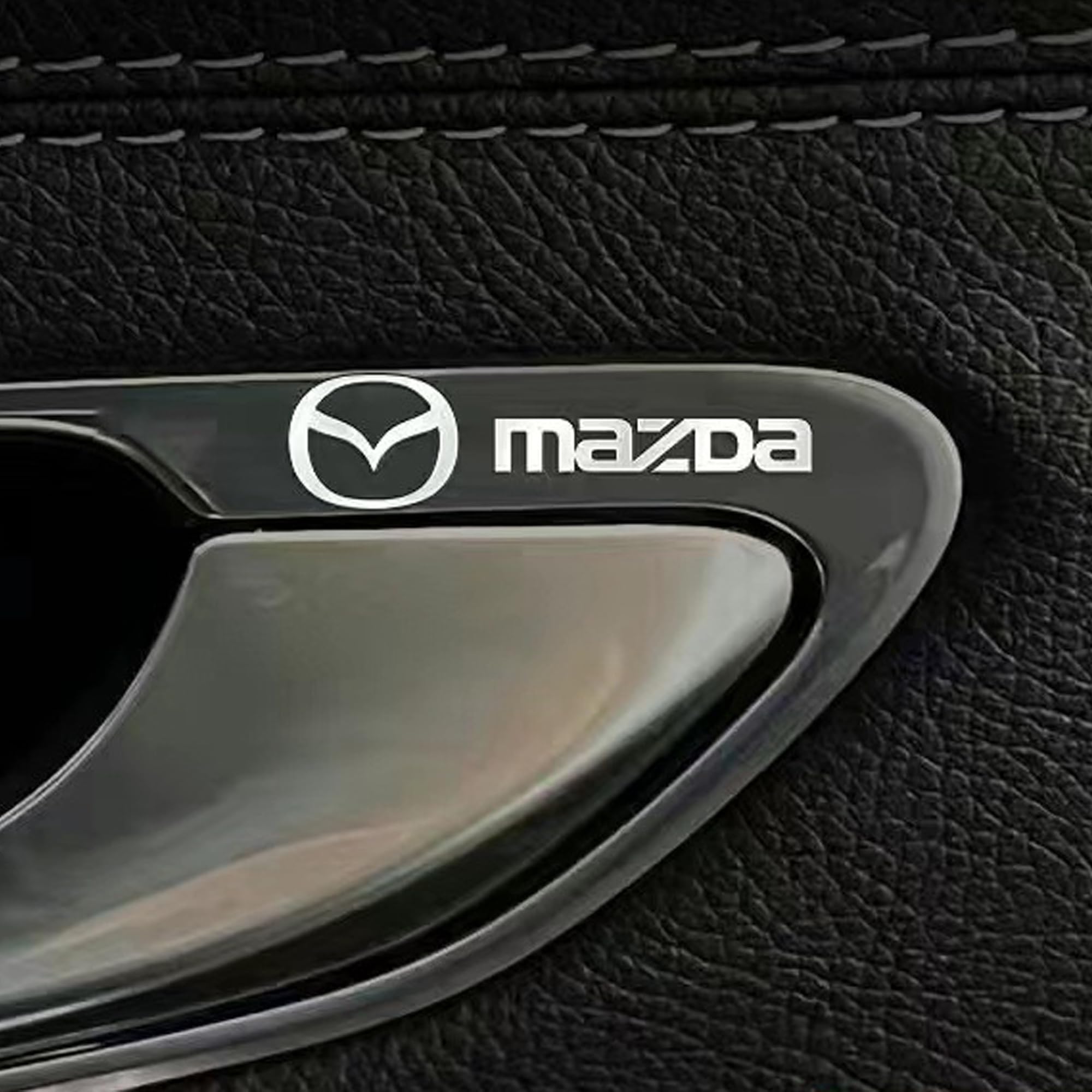 

DEVENTORZ Наклейка-декаль на автомобиль Mazda, 10 шт. Наклейки с логотипом автомобиля, Металлический декоративный логотип чёрный