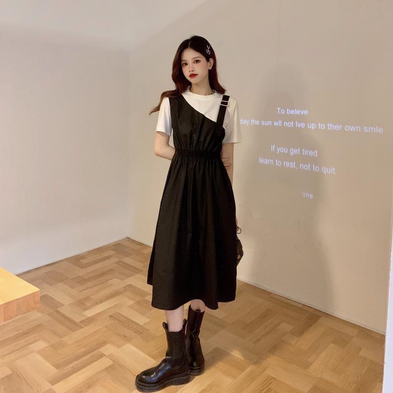 2025 French Chic Spicy Girl Flaw-Hiding Two-Piece Summer Dress - Women's Slimming, Flattering Temperament Skirt