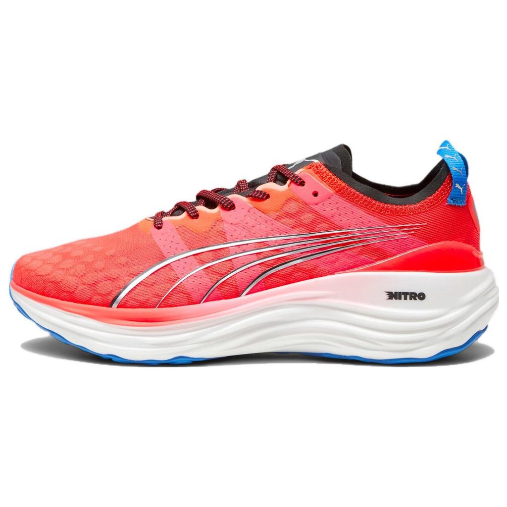 Puma ForeverRun Nitro Fire Orchid Ultra Blue Men Sneakers Red Black 377757-13