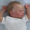 BZDOLL 48cm 19inch Soft Vinyl Like Real Sleeping Reborn Baby Doll Newborn Bebe with 3D-Paint Skin Toy Babies Boy and Girl Lovely Birthday Gift