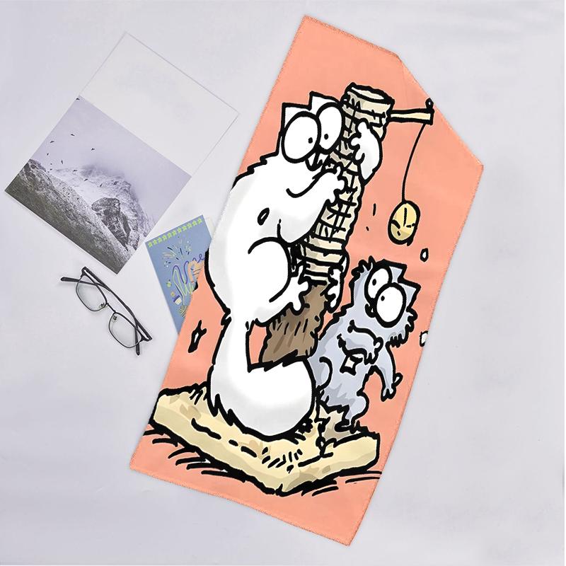 Simon'S Cat Fashion Beach Towel: Ideal for Summer Adventures Soft, absorbent and quick drying suitable for swimming and bathing