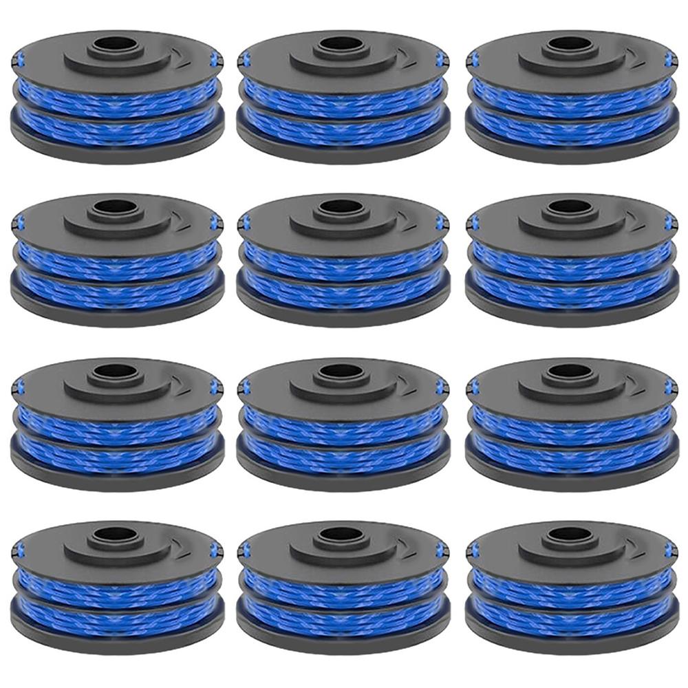 

12Pcs RAC123 Lawn Mower Line Spool for Ryobi RLT6030/RLT5127/RLT5027/RLT4125/RLT4027 Grass Trimmer Replacement Part,5132002671 A