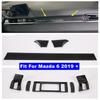 Central Control Dashboard Trument Panel Air AC Outlet Vent Cover Trim For Mazda 6 - 2024 Carbon Fiber Look Accessories