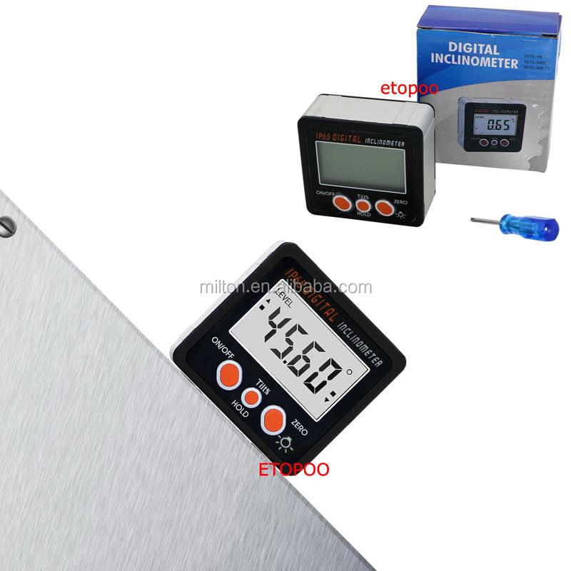 Digital Bevel Box Angle Gauge Meter Mini Digital Protractor 360 Degrees Magnets Base Digital Inclinometer Electronic Protractor