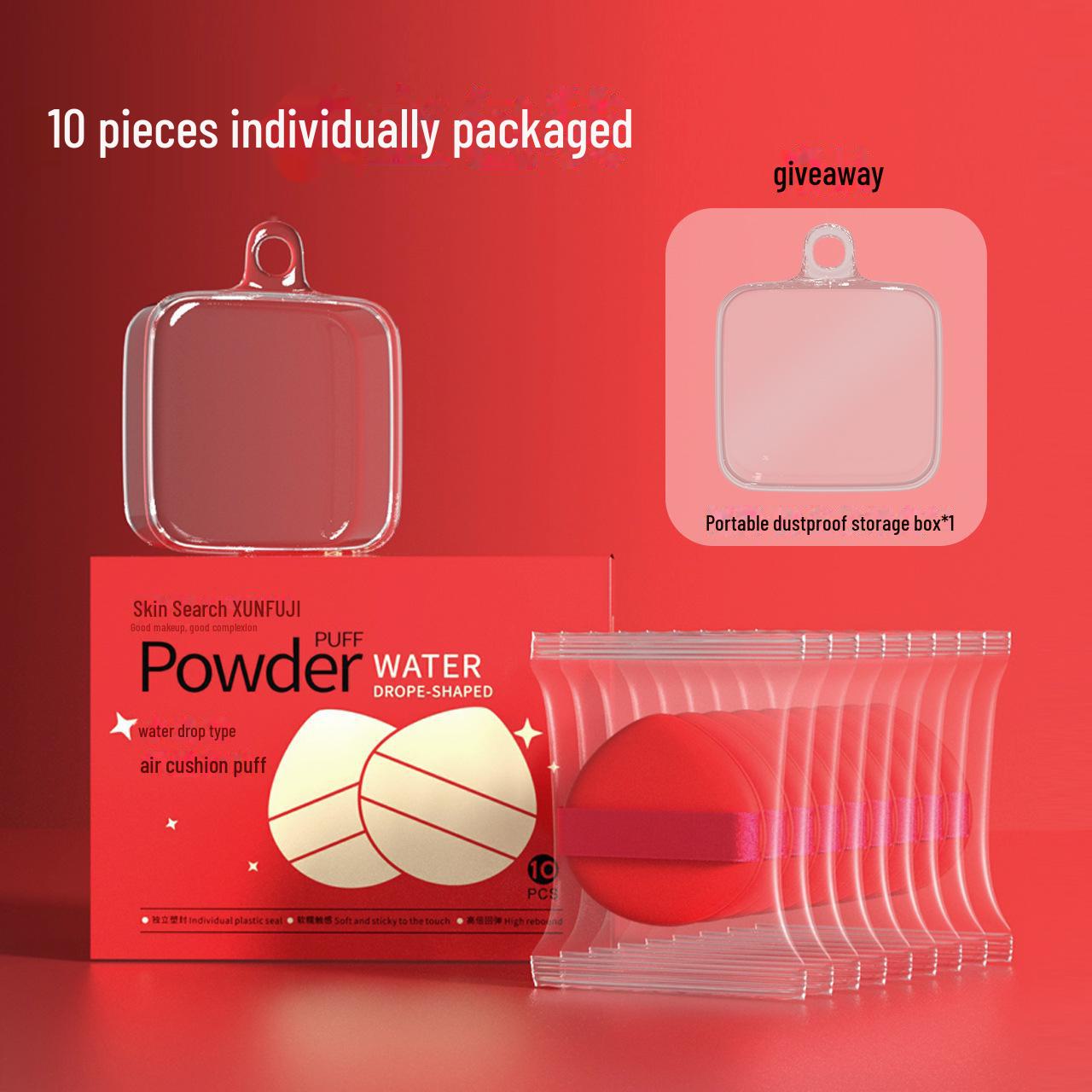 

Супермягкая воздушная пуховка двойного назначения - для сухого и влажного использования, не впитывает влагу, идеально подходит для фиксации макияжа и нанесения бьюти-блендера 1 piece (bagged without box)