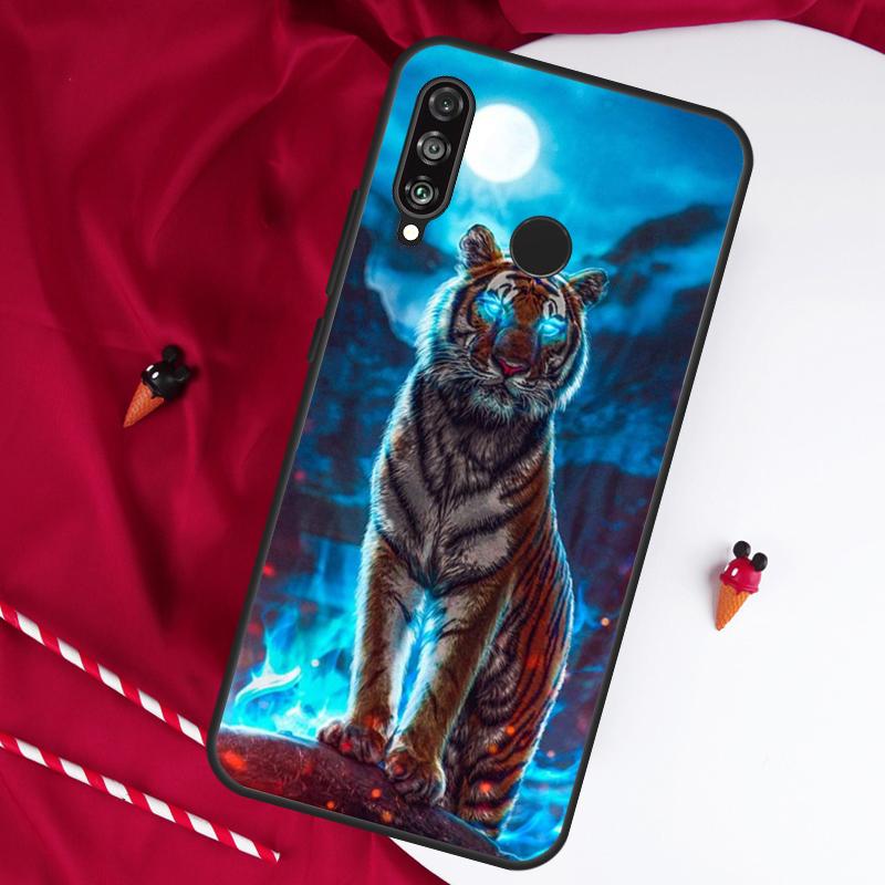 

Cool Animal Big Cat Tiger For Huawei Nova 11 Pro 9 10 SE Y60 Y70 Y90 Y61 Y91 Y73 Y72 12i 11i 8i P20 P30 P40 Lite Case Huawei Nova 11i