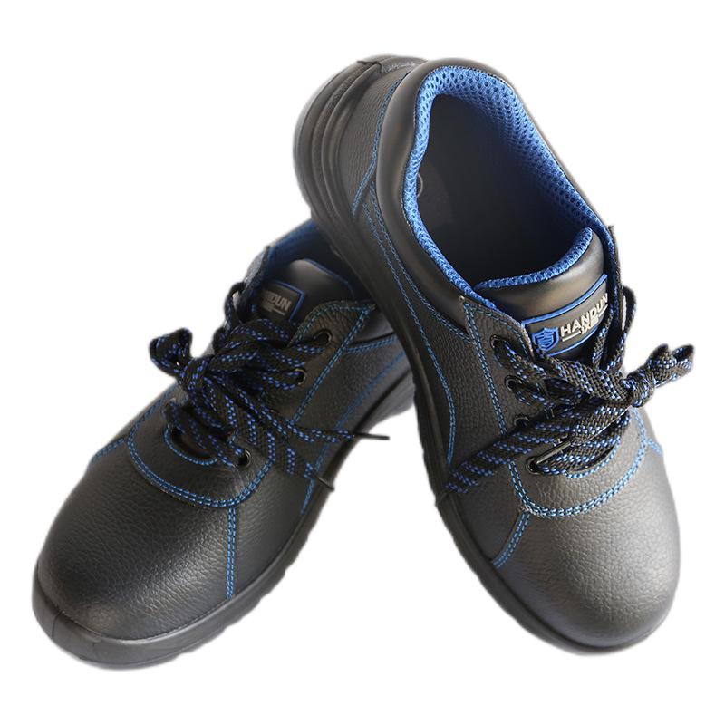 Handun HD-SH3703 Low-cut Buffalo Leather Shoes, Anti-static, Anti-smash, Anti-puncture, Sizes 35-46
