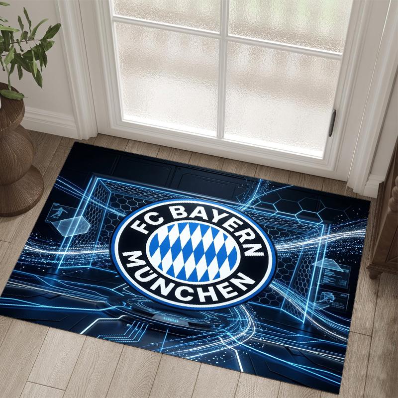 Design Bayernu Mnichov Křišťálový sametový koberec Útulný Ne?Protiskluzová tištěná předložka do ložnice, obývacího pokoje, předsíně