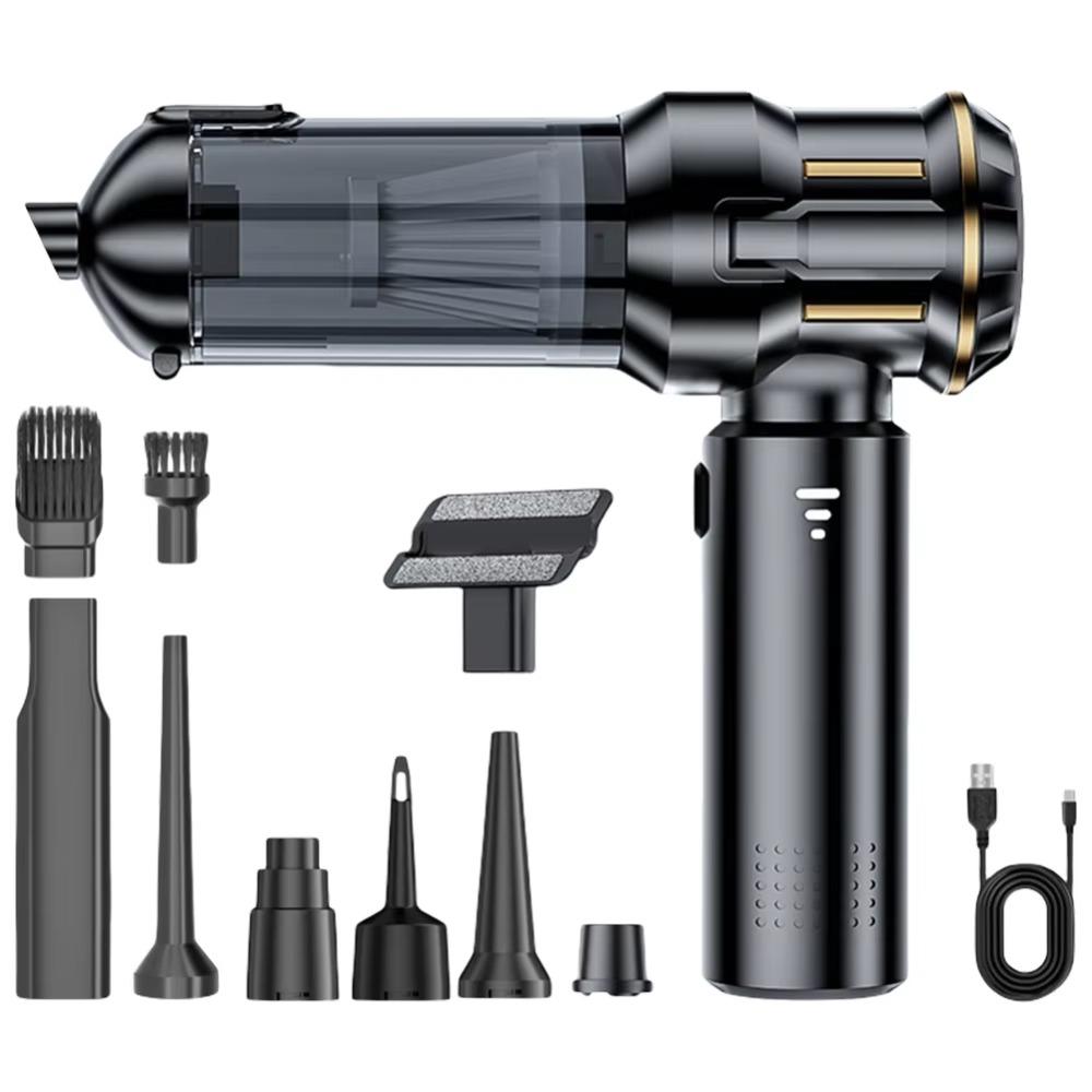 Type-C Rechargeable Vacuum Cleaner High Power Handheld Vacuum Cleaner Car Vacuum  Desktop Cleaning