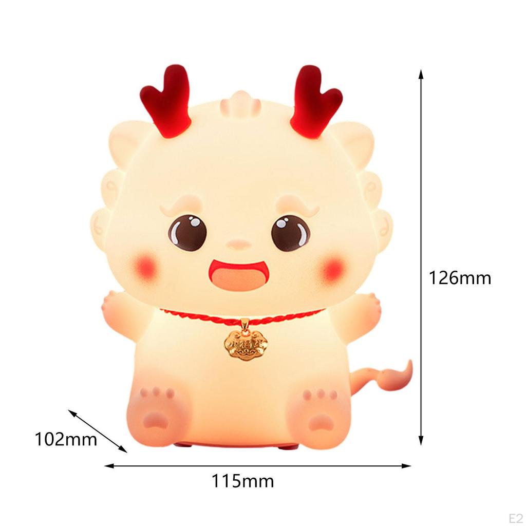 Dragon Night Lights Lamp NightStand Silicone Nursery Light Small LED Desk for Home