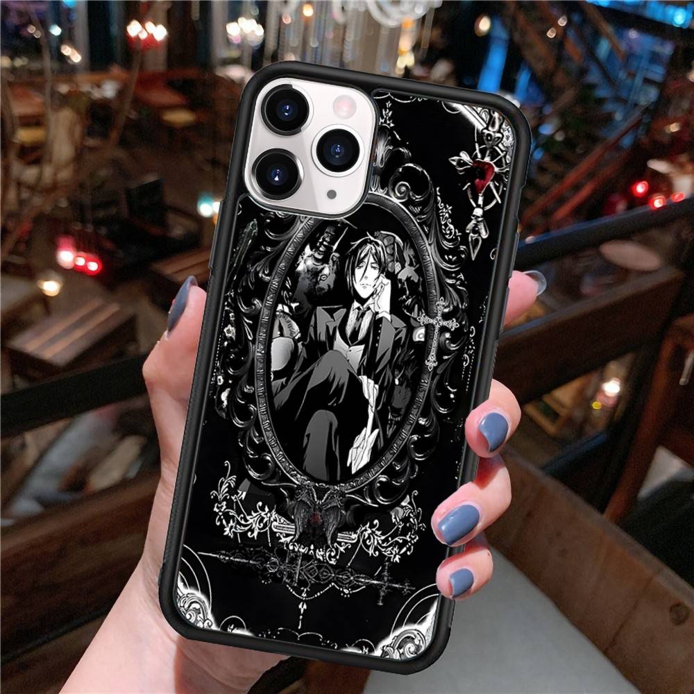 

Anime Cool Black B-Butler Phone Case Magnetic Case For IPhone 17 16 14 13 12 11 15 Pro Max Plus Magsafe Wireless Charge Cover iPhone 17 Pro