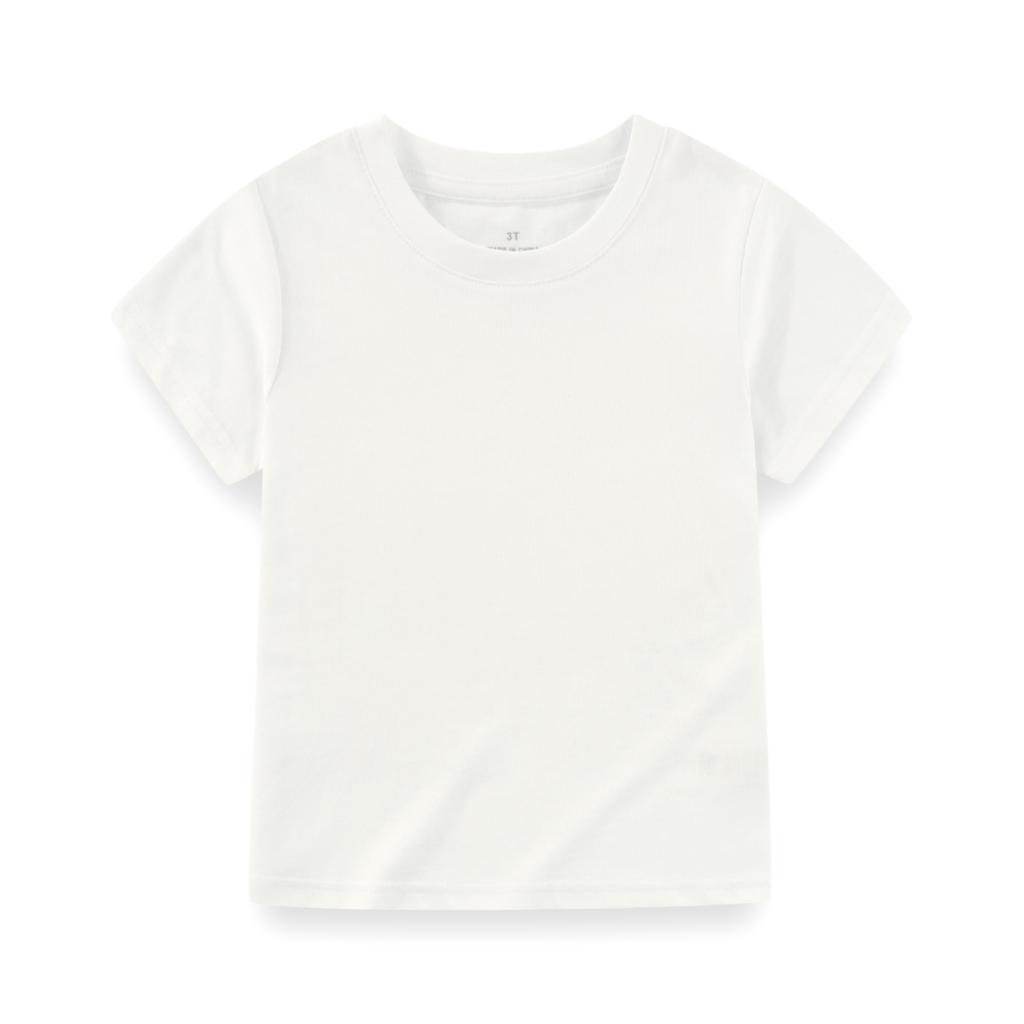 KIDDIEZOOM Modisches und bequemes kurzärmeliges T-Shirt für Säuglinge und Kleinkinder, Jungen und Mädchen, 100 % reine Baumwolle, weiche Neugeborenenkleidung