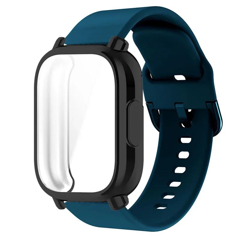 Protector Case+Silicone Strap For Xiaomi Redmi Watch 5 active/5 Lite Full Cover Screen TPU Soft Shell and Breathable Sport Bands