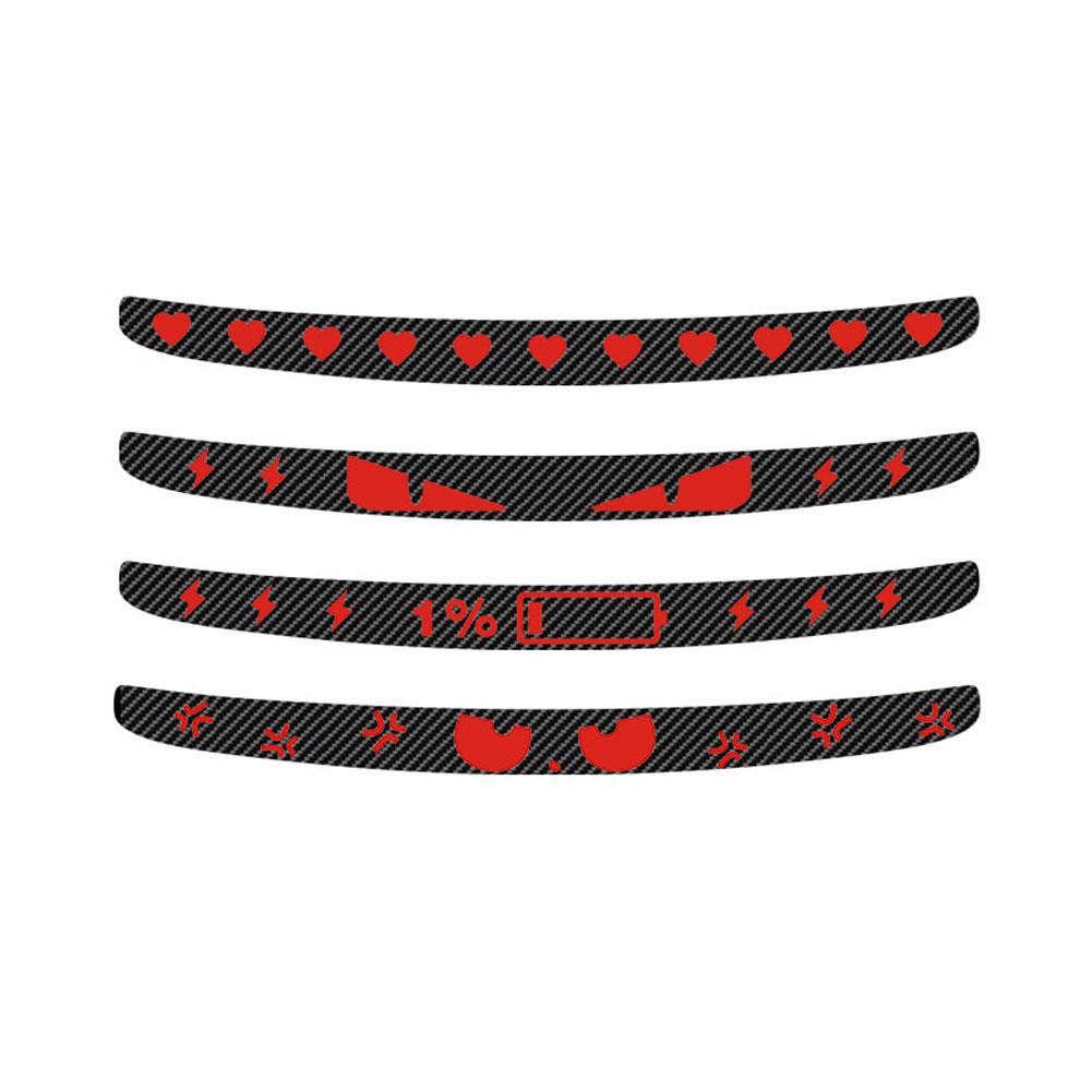 For Tesla Model 3 Model Y High Mount Brake Light Projection Board PVC Soft Board Stop Light Patch Easy Installation Accessories