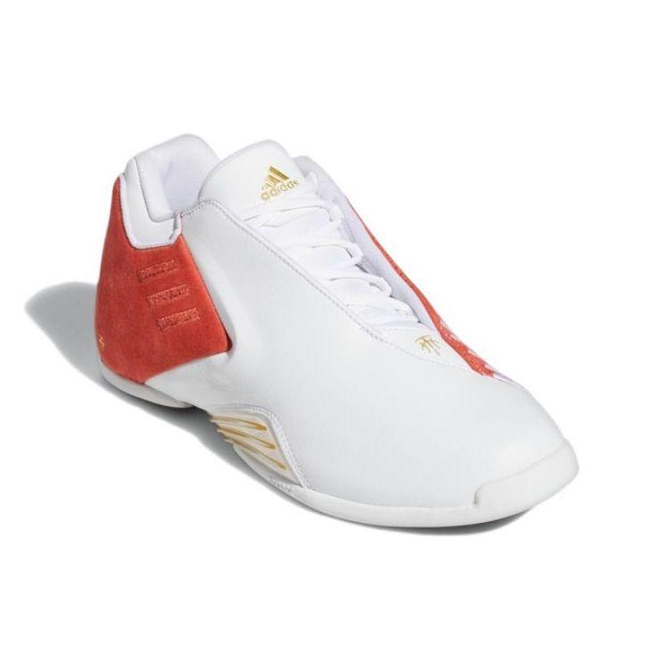 Adidas T Mac 3 Restomod Fashion Comfortable Durable Low Top Basketball Shoes Men Sneakers White Orange GY4902