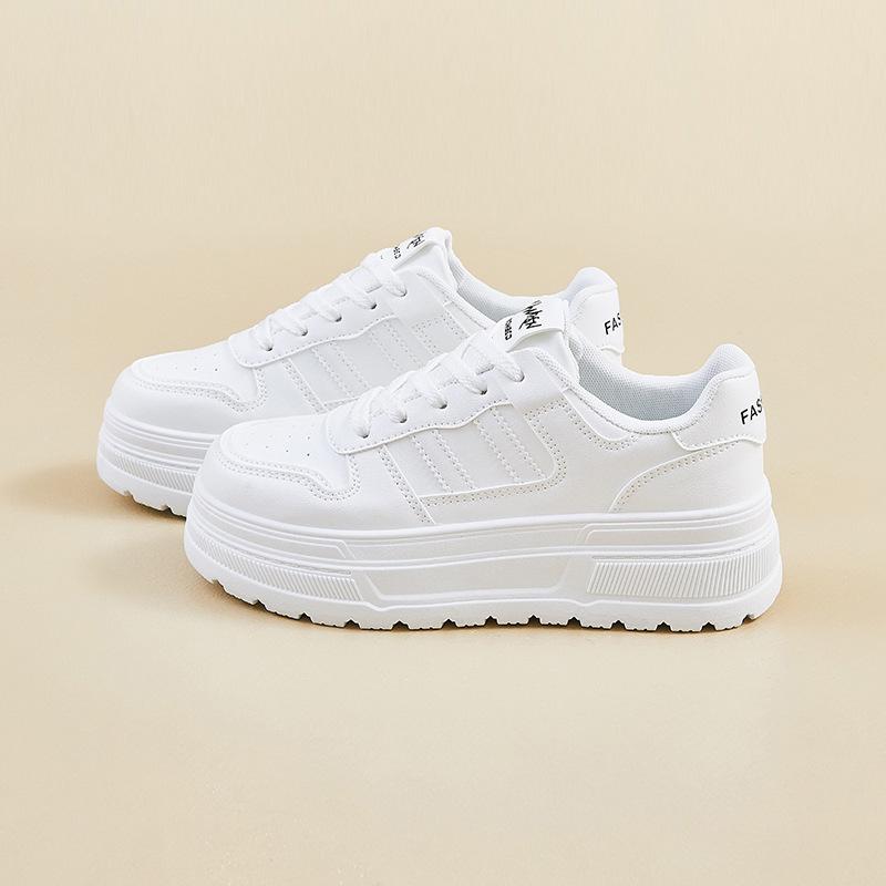 thick-soled women's spring new height-increasing feet, long-board shoes, women's shoes, versatile casual sports shoes