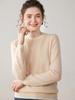 Women's Stylish Color-Block Cashmere Round-Neck Slimming Sweater - Versatile Two-Piece Look
